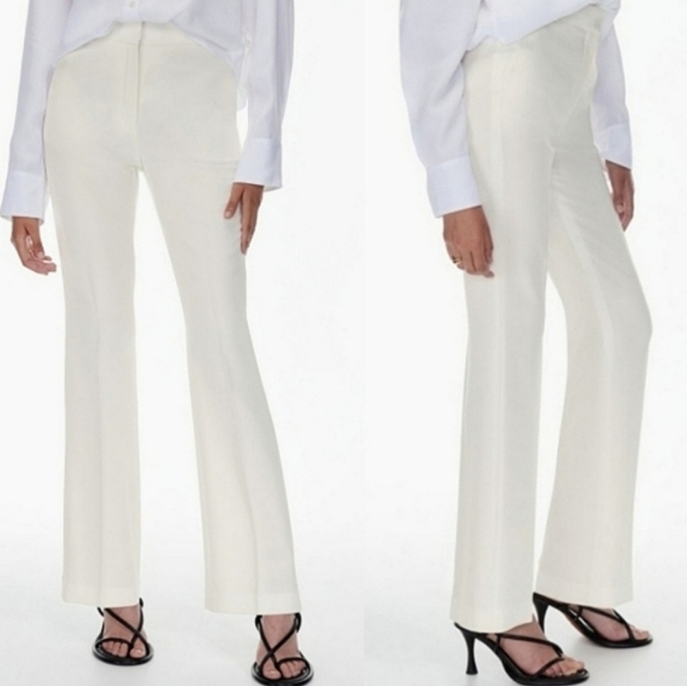 Aritzia Babaton Atelier Publish Pant in Ivory size 12 business casual office